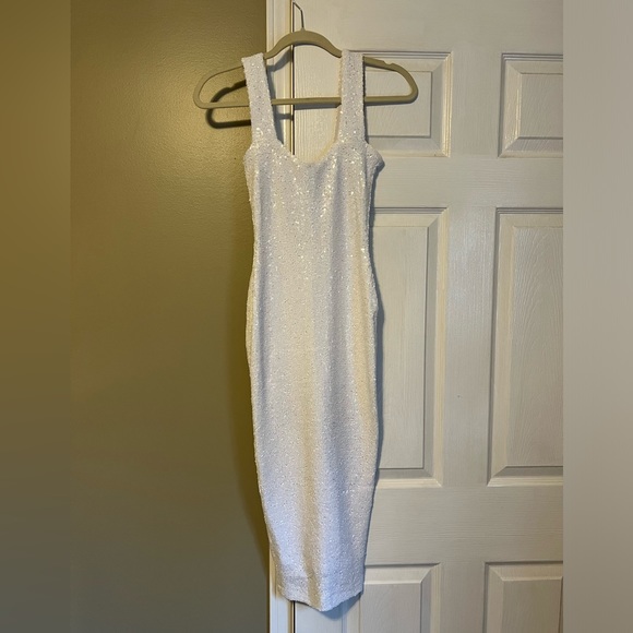 Nookie white sequence midi dress - Picture 1 of 10